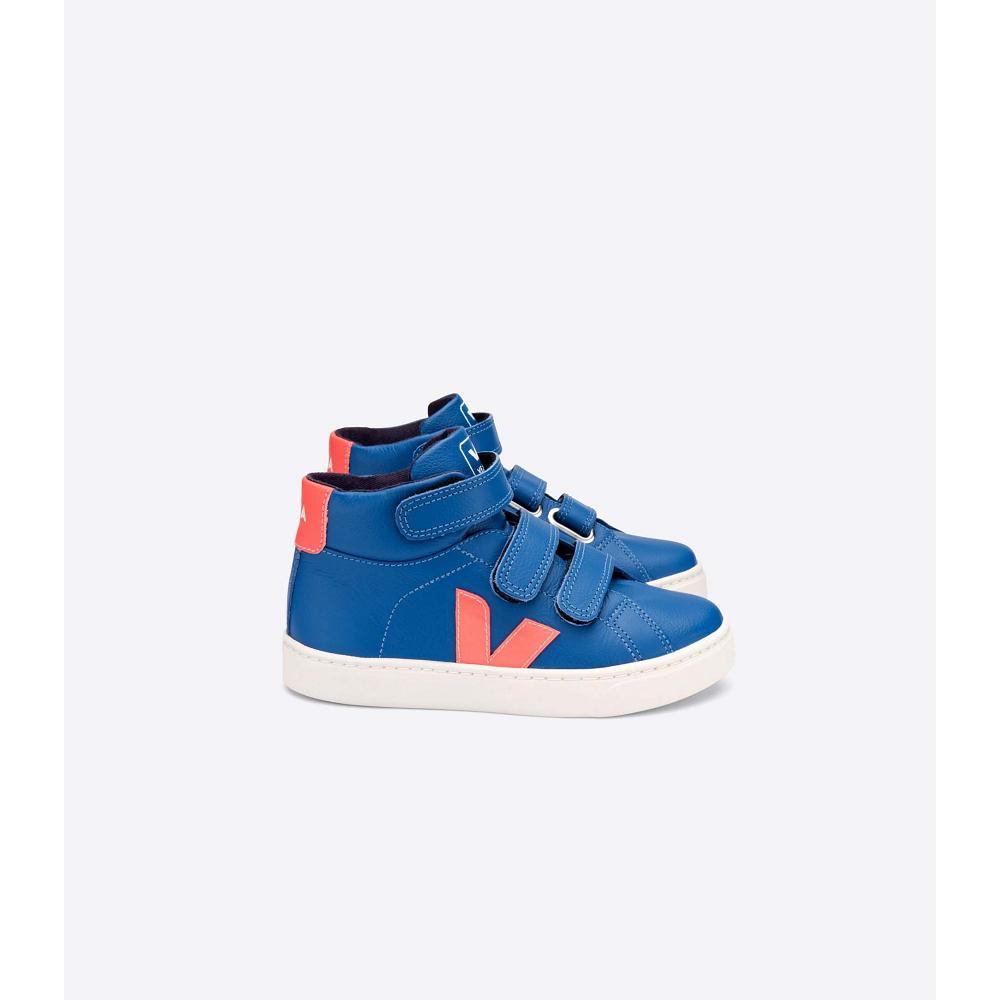 Kids\' Veja ESPLAR MID CHROMEFREE High Tops Blue | SG 680OKI